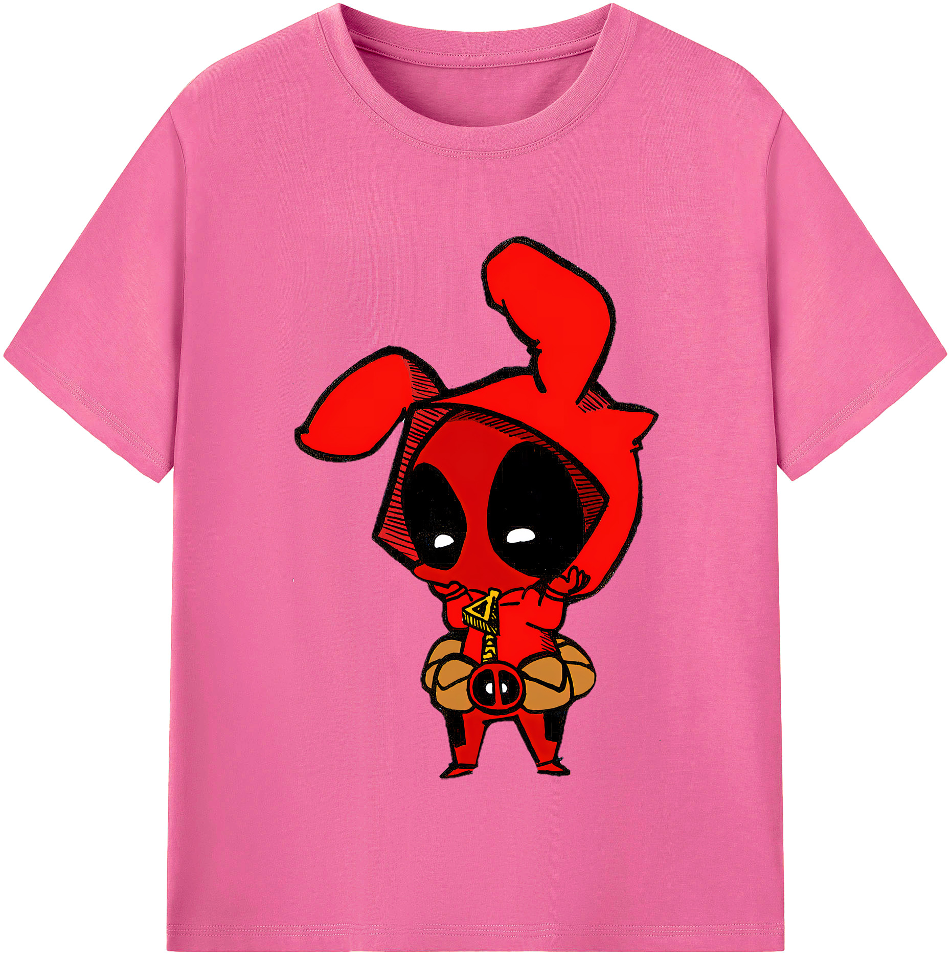 （画像用） Deadpool デッドプール レディースカジュアルプリントTシャツ（綿100％）